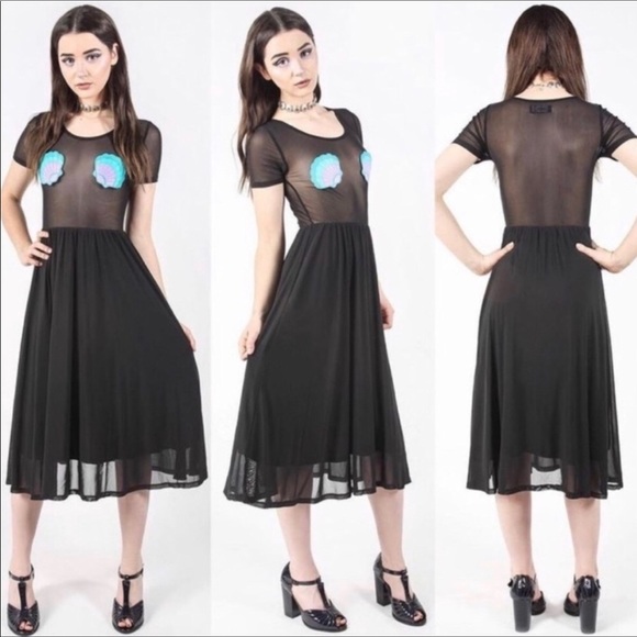 SALE ❌❌ NEW Iron Fist Black Mesh Dress - Picture 1 of 9